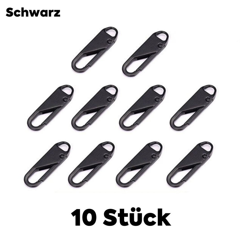 Universal Metal Zipper Pull Repair Kit – 10-Pack, Zinc Alloy & 4 Colors