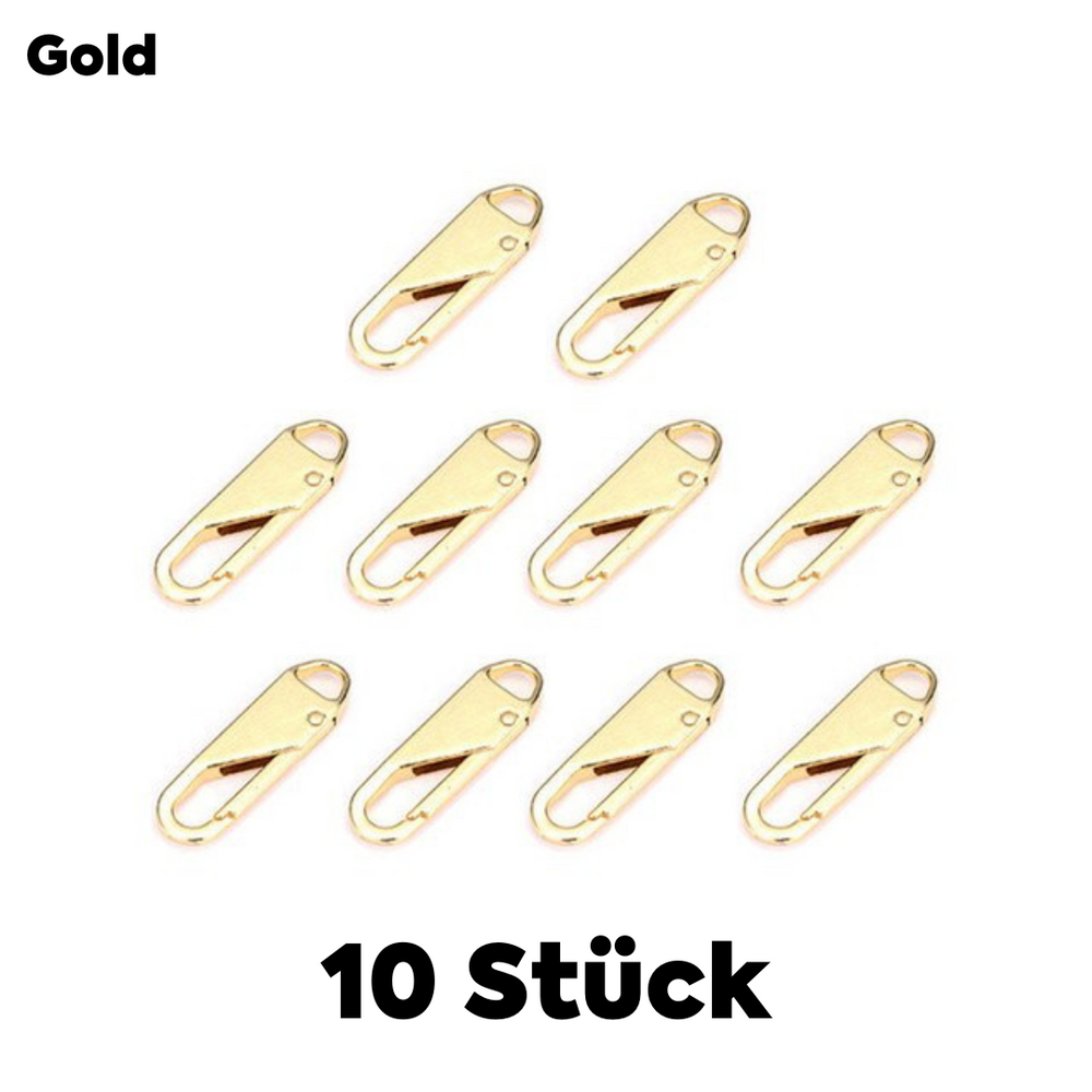 Universal Metal Zipper Pull Repair Kit – 10-Pack, Zinc Alloy & 4 Colors