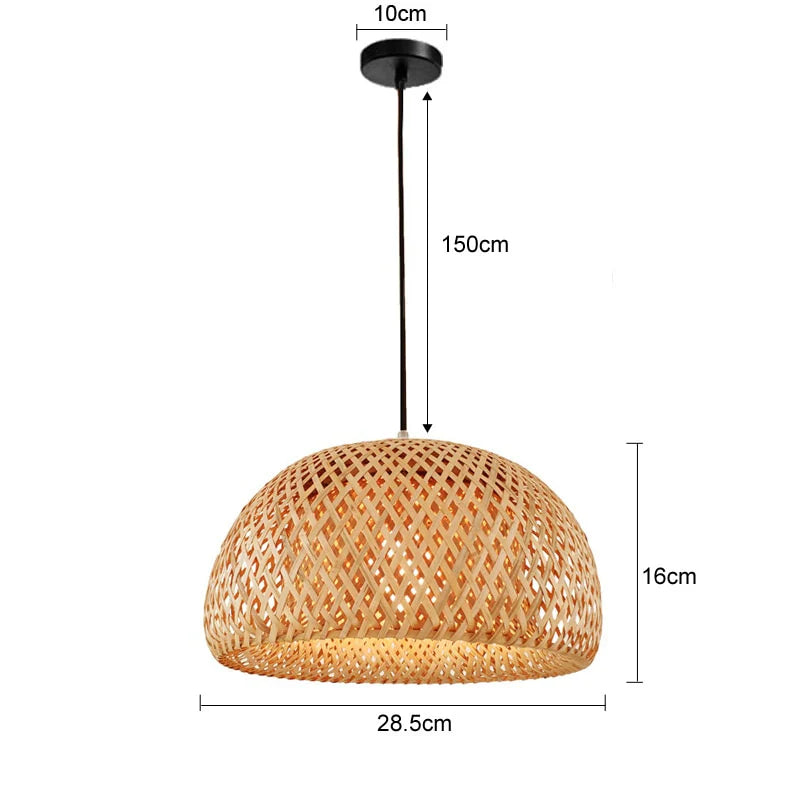 Optimized Product Title: "Handgefertigte Bambus-Hängeleuchte – Natürliche, Warmweiße Beleuchtung mit Stil" 

This title emphasizes craftsmanship, the warm light feature, and the stylish aspect of the product, making it more appealing for search queries.