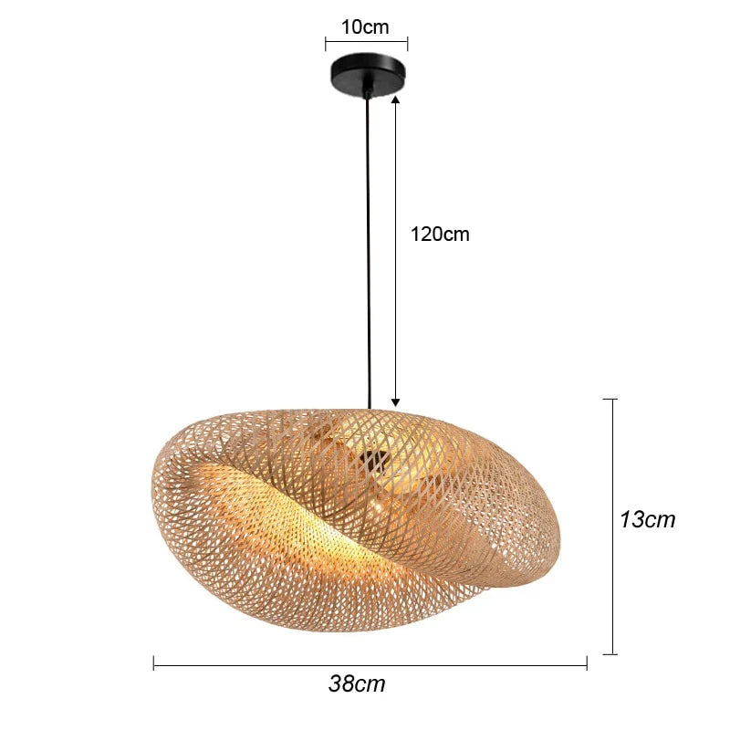 Optimized Product Title: "Handgefertigte Bambus-Hängeleuchte – Natürliche, Warmweiße Beleuchtung mit Stil" 

This title emphasizes craftsmanship, the warm light feature, and the stylish aspect of the product, making it more appealing for search queries.