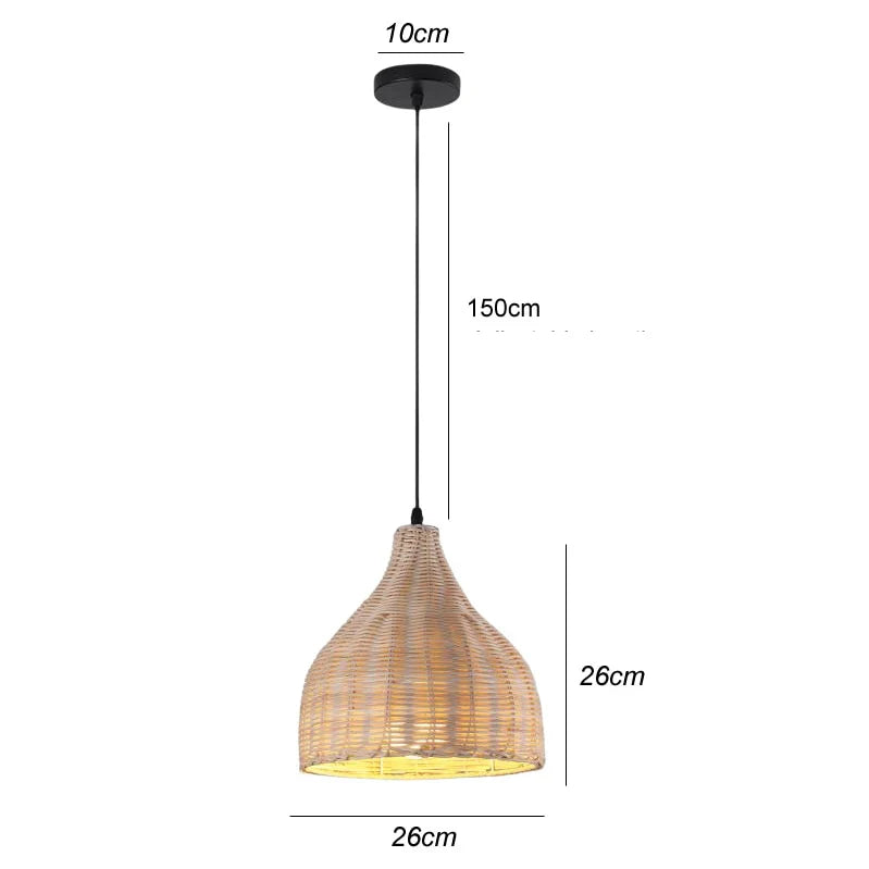 Optimized Product Title: "Handgefertigte Bambus-Hängeleuchte – Natürliche, Warmweiße Beleuchtung mit Stil" 

This title emphasizes craftsmanship, the warm light feature, and the stylish aspect of the product, making it more appealing for search queries.