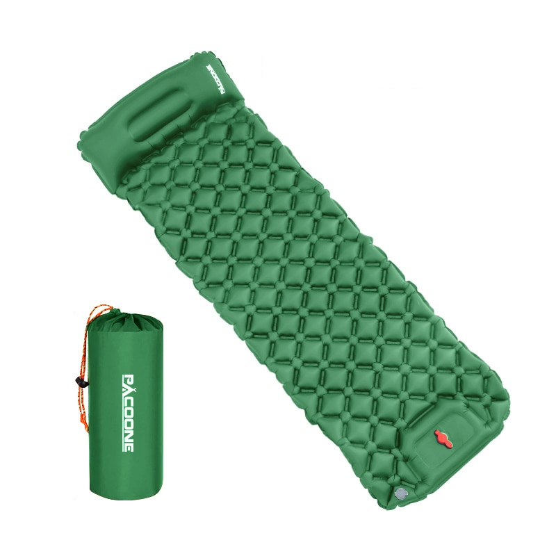 Leichte, Wasserdichte Aufblasbare Campingmatte mit Kissen – Kompakt & Ideal für Outdoor-Abenteuer