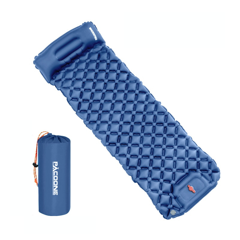 Leichte, Wasserdichte Aufblasbare Campingmatte mit Kissen – Kompakt & Ideal für Outdoor-Abenteuer