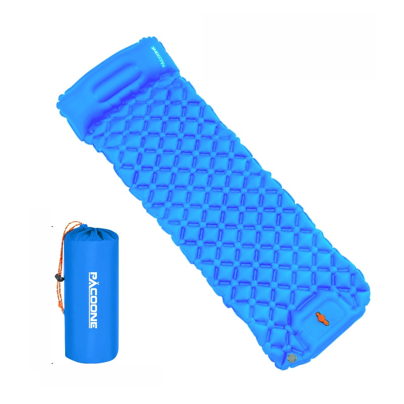 Leichte, Wasserdichte Aufblasbare Campingmatte mit Kissen – Kompakt & Ideal für Outdoor-Abenteuer