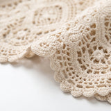Open-Front Crochet-Style Cardigan - Margie