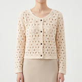 Openwork Crochet Cardigan - Lorena