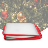 Ornament Storage Box Clear Plastic Christmas Decoration Organizer