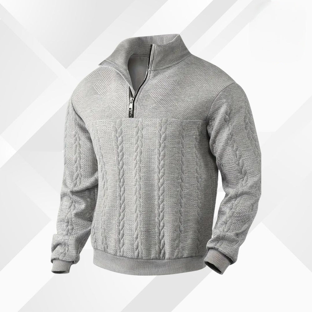 Men's pullover with cashmere merino wool – Autumn Magic Severin