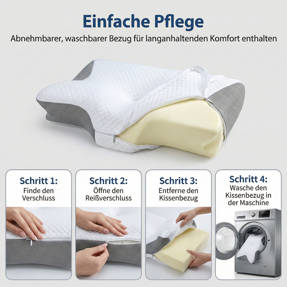 Optimized Product Title: "Nackenstützkissen für Erholsamen Schlaf – Ergonomisches Kissen gegen Nackenschmerzen, Ideal für Rücken- und Seitenschläfer" 

This title includes relevant keywords while clearly conveying the product's benefits and target audienc