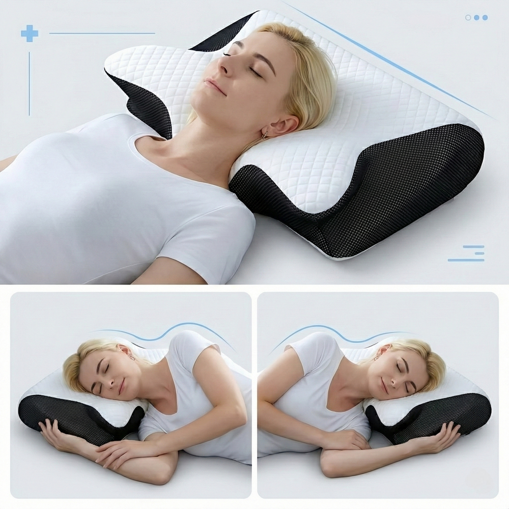 Optimized Product Title: "Nackenstützkissen für Erholsamen Schlaf – Ergonomisches Kissen gegen Nackenschmerzen, Ideal für Rücken- und Seitenschläfer" 

This title includes relevant keywords while clearly conveying the product's benefits and target audienc