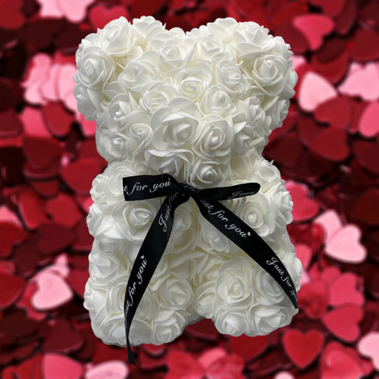 Rose Bear Flower Teddy – Artificial Flower Decoration & Mother's Day Gift