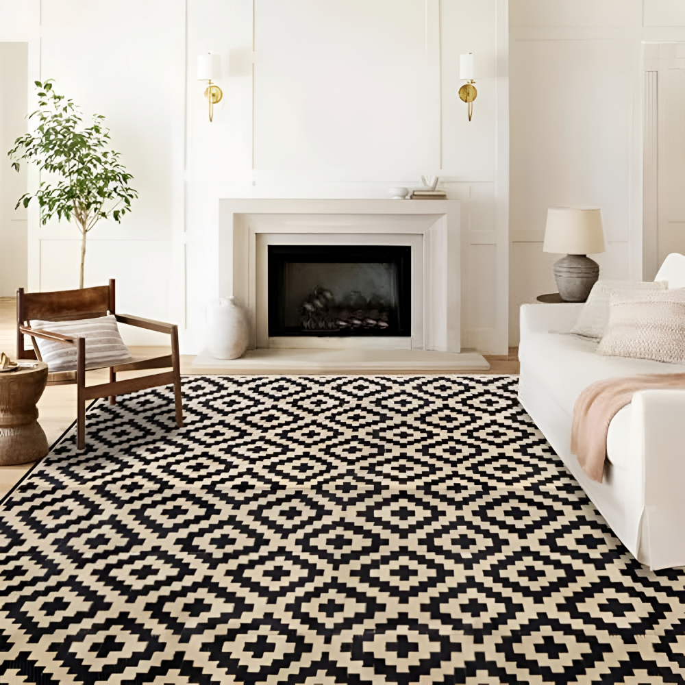 Reversible Outdoor Rug – Non-Slip, UV-Resistant Polypropylene & Water-Repellent