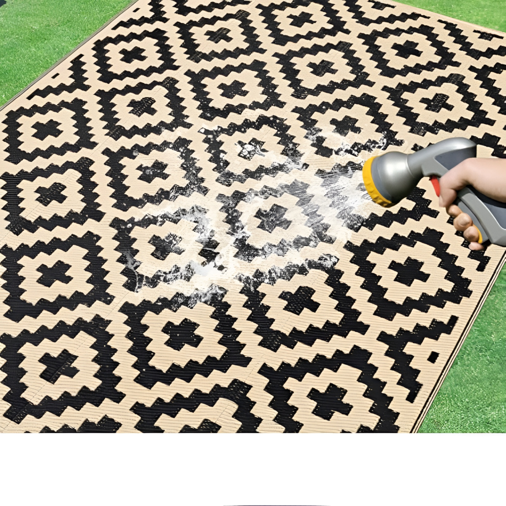 Reversible Outdoor Rug – Non-Slip, UV-Resistant Polypropylene & Water-Repellent