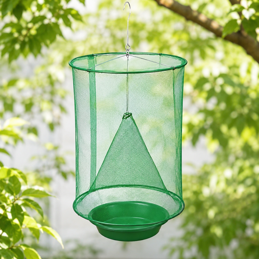 Reusable Outdoor Fly Trap – Hanging Design, Non-Toxic & All-Natural Bait