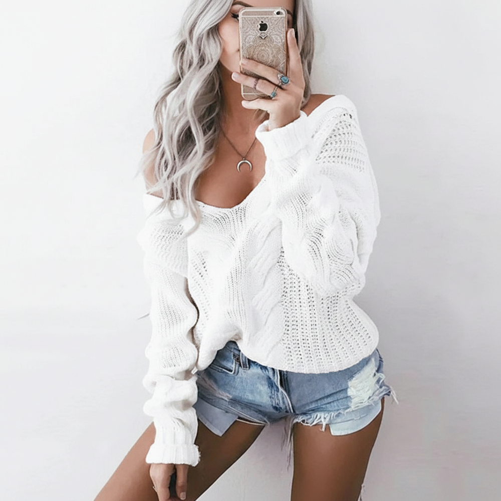 Oversized knitted pullover - Carolin - 2
