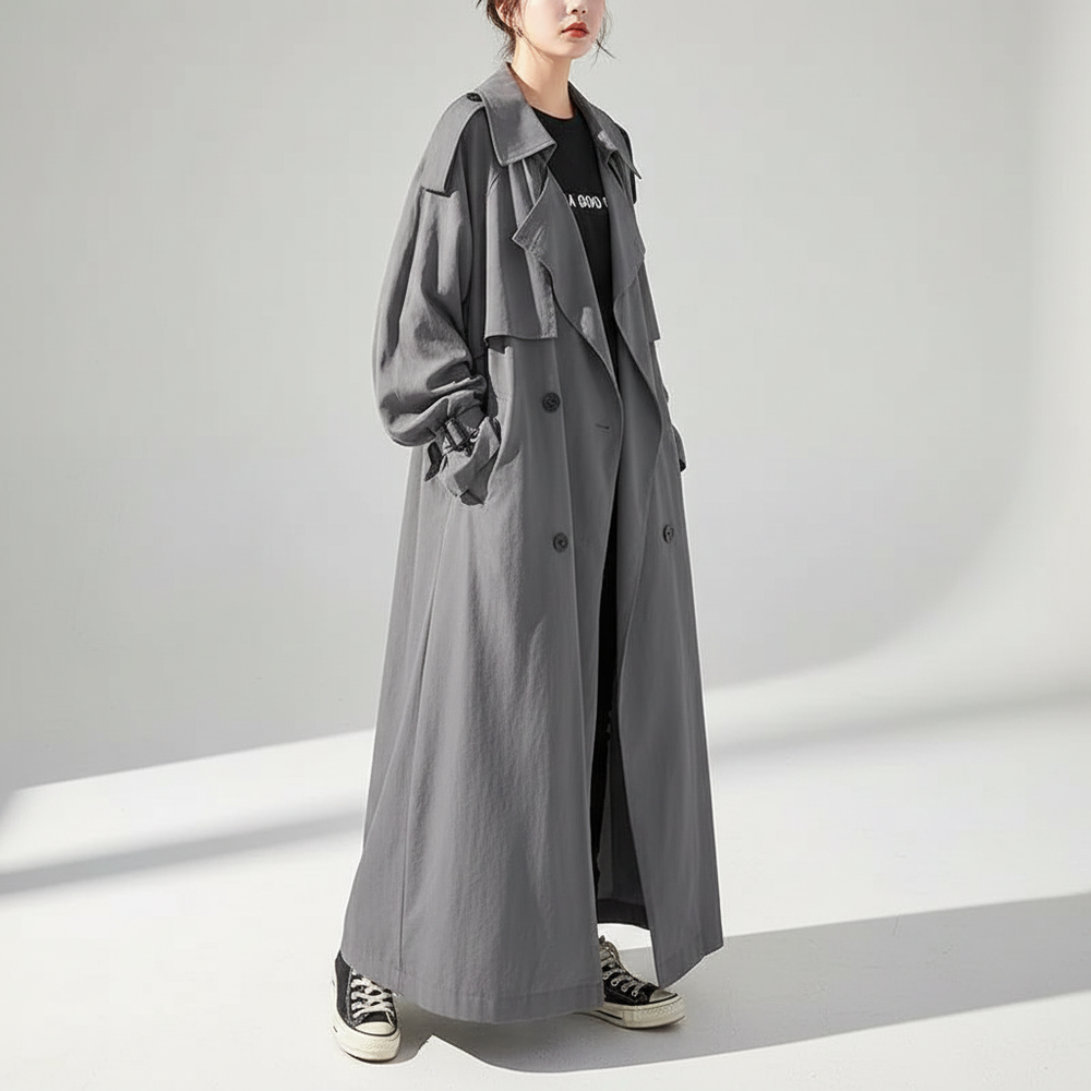 Scarlett – Oversized Long Trench Coat