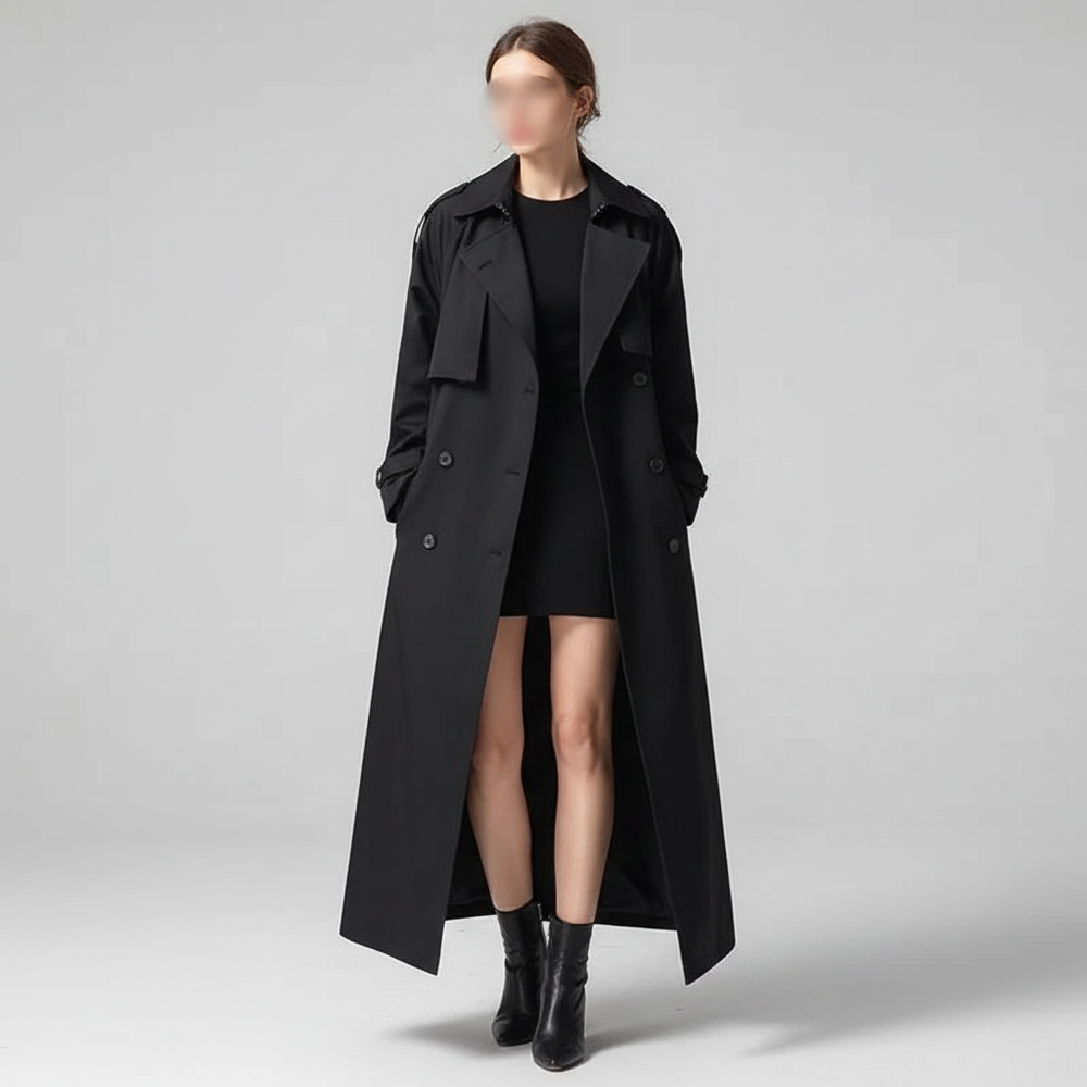 Scarlett – Oversized Long Trench Coat