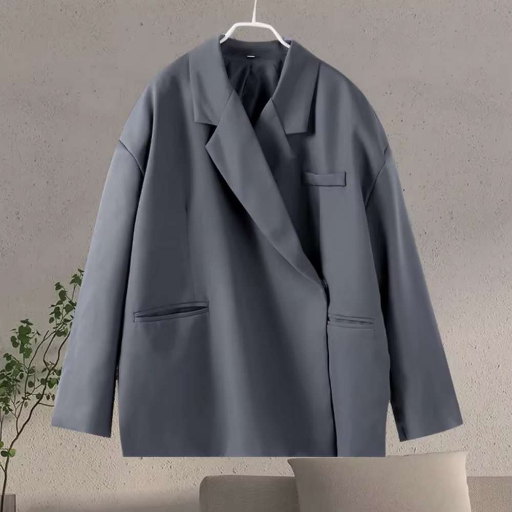 Oversized Women's Blazer with Clean Silhouette - Alexia - 2