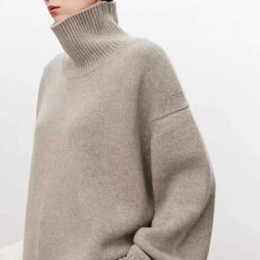 Women's Oversized Turtleneck Sweater