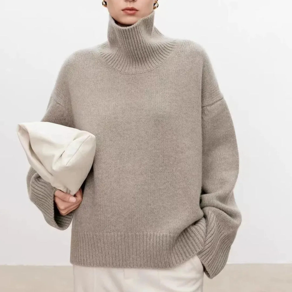 Women's Oversized Turtleneck Sweater