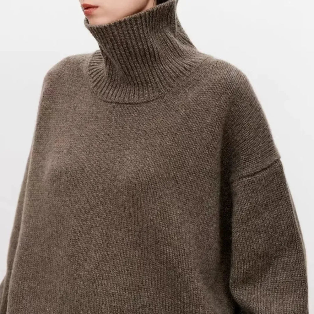 Women's Oversized Turtleneck Sweater