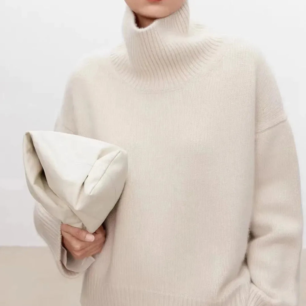 Women's Oversized Turtleneck Sweater