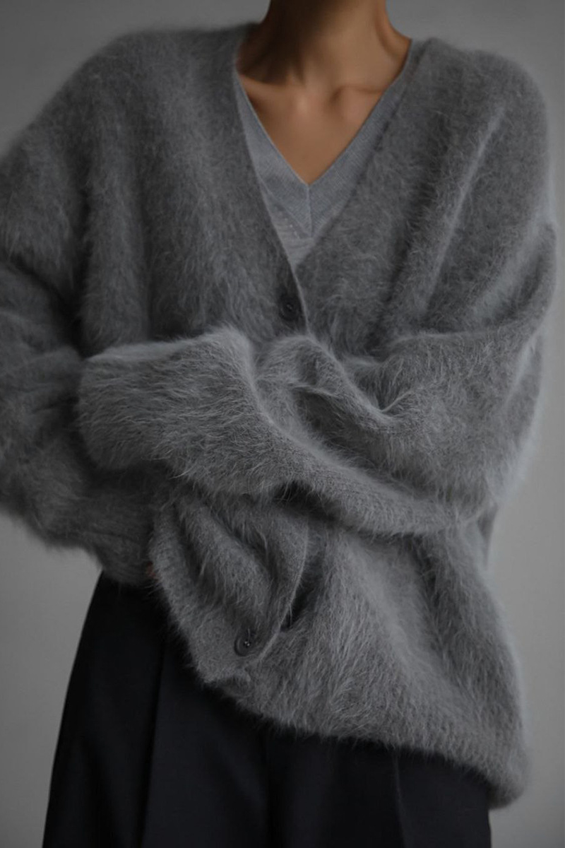 Oversized Knit Cardigan with Buttons – Jasmina