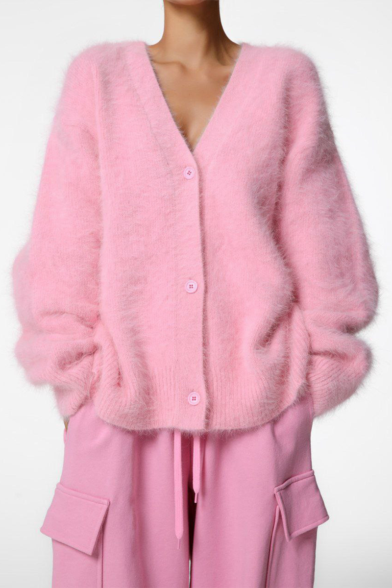Oversized Knit Cardigan with Buttons – Jasmina