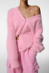 Oversized Knit Cardigan with Buttons – Jasmina