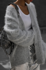 Oversized Knit Cardigan with Buttons – Jasmina