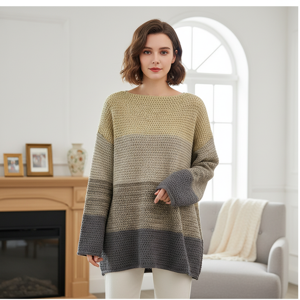 Oversized knitted sweater - Monika