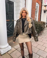 Oversized Vintage Biker Jacket – Jane