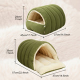 Pet Bed Cat Cave Soft Plush Warm Indoor Sleeping House