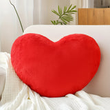 Throw Pillow Heart Shaped Plush Decorative Sofa Cushion