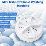 Mini Washing Machine Portable USB Ultrasonic Clothes Cleaner