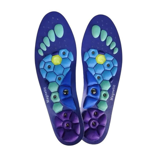 Magnetic Acupressure Insoles – Bio-Stimulation Nodes, Trimmable EVA & Unisex Sizes