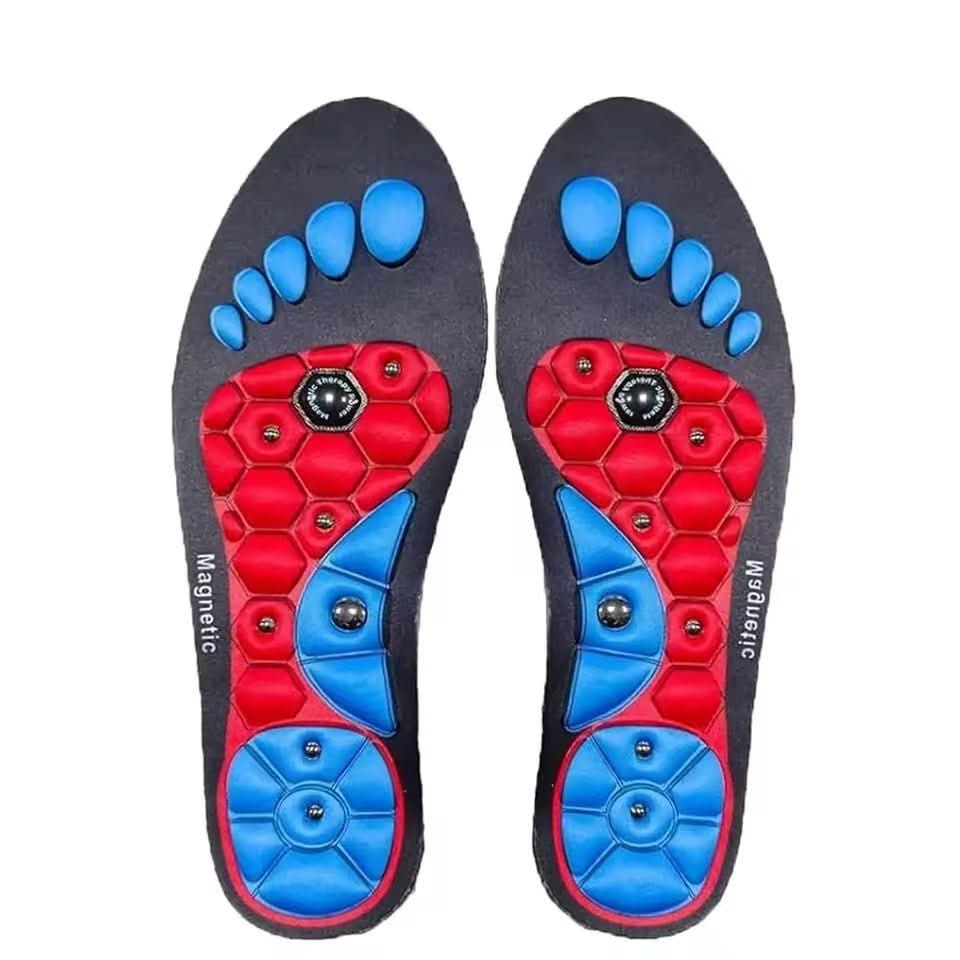 Magnetic Acupressure Insoles – Bio-Stimulation Nodes, Trimmable EVA & Unisex Sizes