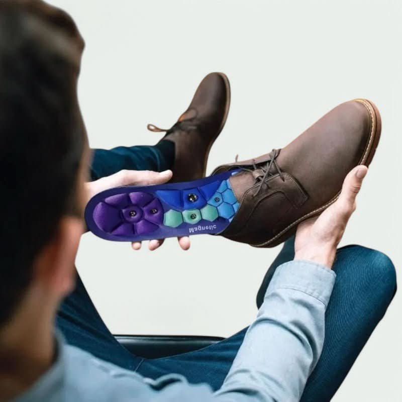 Magnetic Acupressure Insoles – Bio-Stimulation Nodes, Trimmable EVA & Unisex Sizes