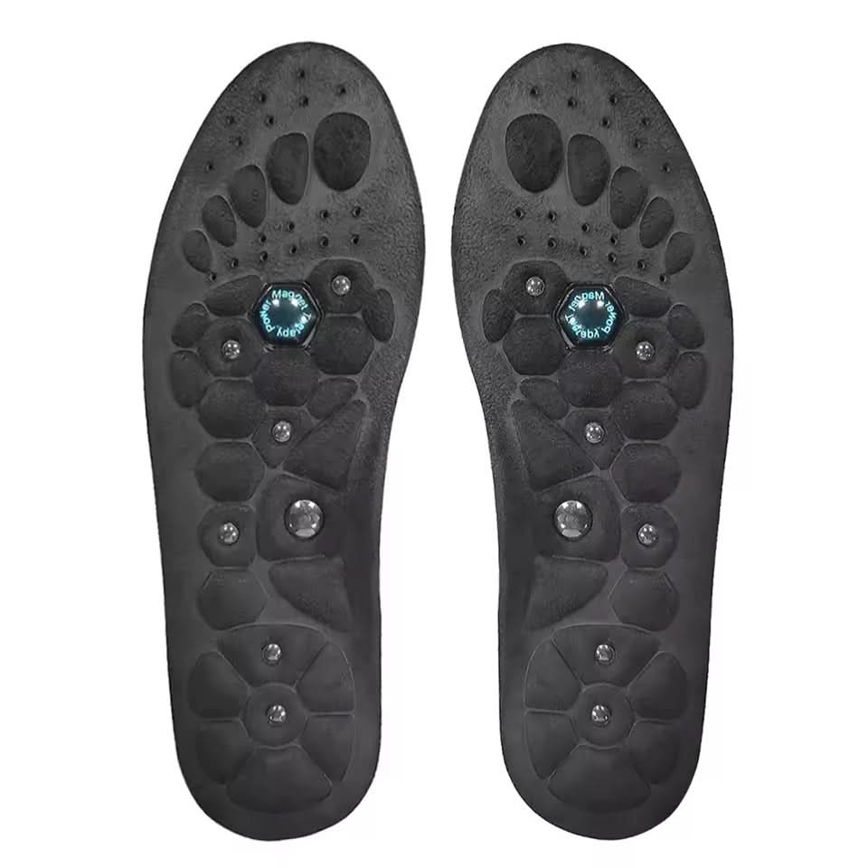 Magnetic Acupressure Insoles – Bio-Stimulation Nodes, Trimmable EVA & Unisex Sizes