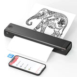 Portable Thermal Printer Wireless Bluetooth Compact Paper Printer