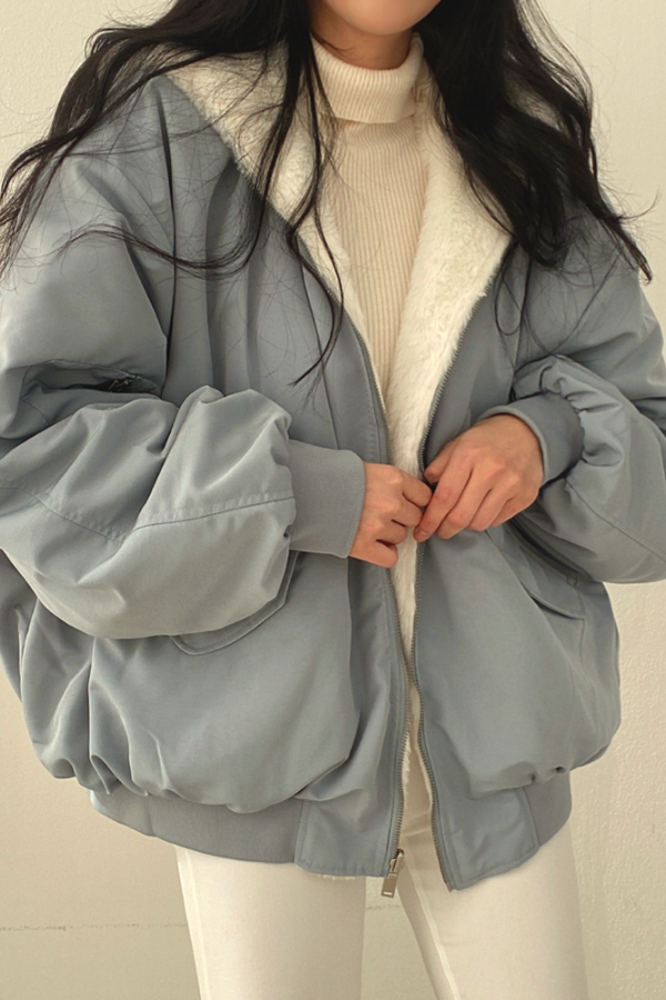 Padded Winter Bomber Jacket - Bernadette - 5