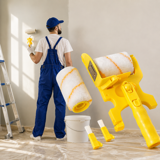 Paint Roller Brush – Textured Cover, Precision Design & Home Painting Use