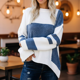 Patchwork Design Sweater - Helena