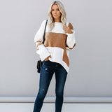 Patchwork Design Sweater - Helena