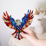 Wall Art Patriotic Eagle Stained Glass Suncatcher