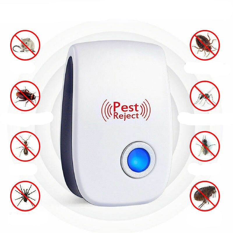 Ultrasonic Pest Repeller – 10–75 m² Coverage, Plug-In & Chemical-Free