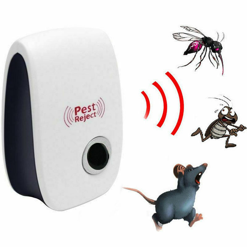 Ultrasonic Pest Repeller – 10–75 m² Coverage, Plug-In & Chemical-Free