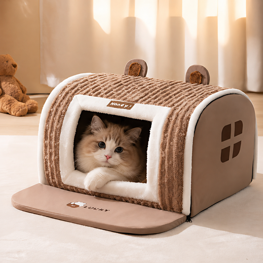 Pet Bed – Plush Washable Design, Soft Cushion & Sleeping Mat Comfort