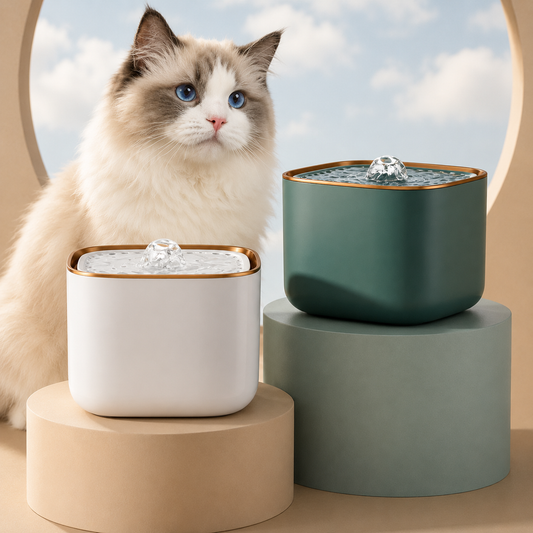 Automatic Pet Fountain – Filtered Water Dispenser & Drinking Bowl for Cats