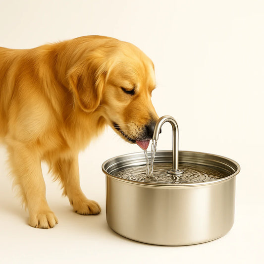Automatic Pet Water Fountain – Stainless Steel Design & Drinking Bowl System